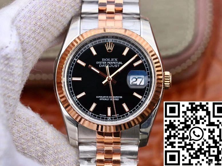 36MM AR Rolex Dial Black Datejust 126231 Factory 1006